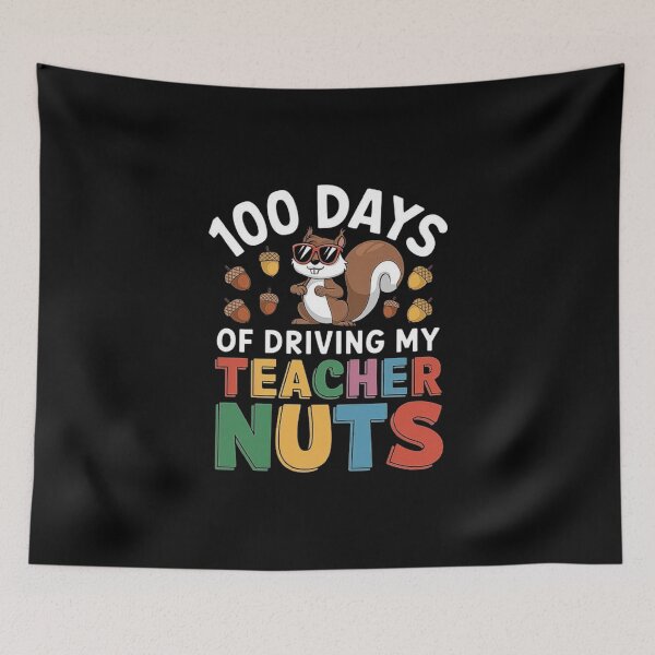 Item preview, 100 Days of Driving My Teacher Nuts” – Funny Squirrel and Acorn Design for Teachers and Students designed and sold by love3617.
