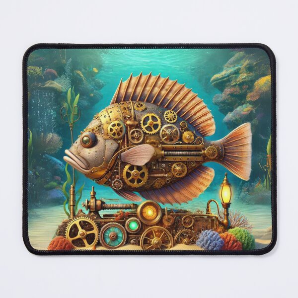 Item preview, Steampunk Flounder designed and sold by Sillytoe.