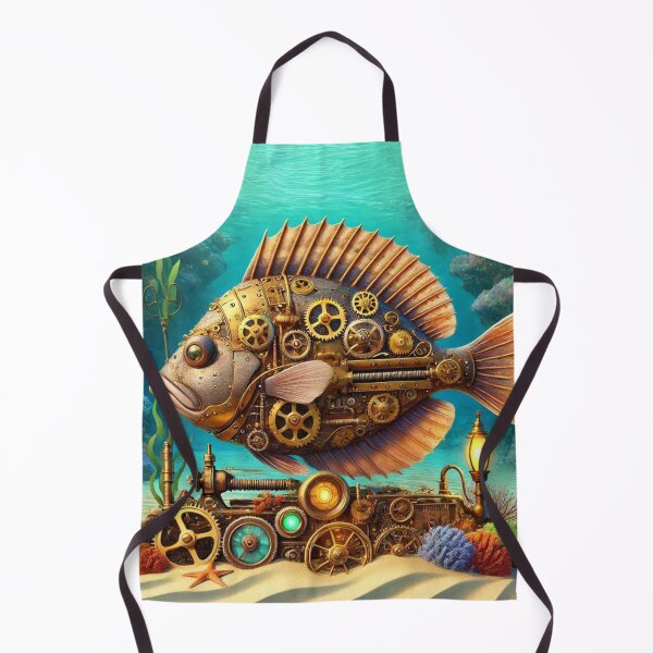 Item preview, Steampunk Flounder designed and sold by Sillytoe.