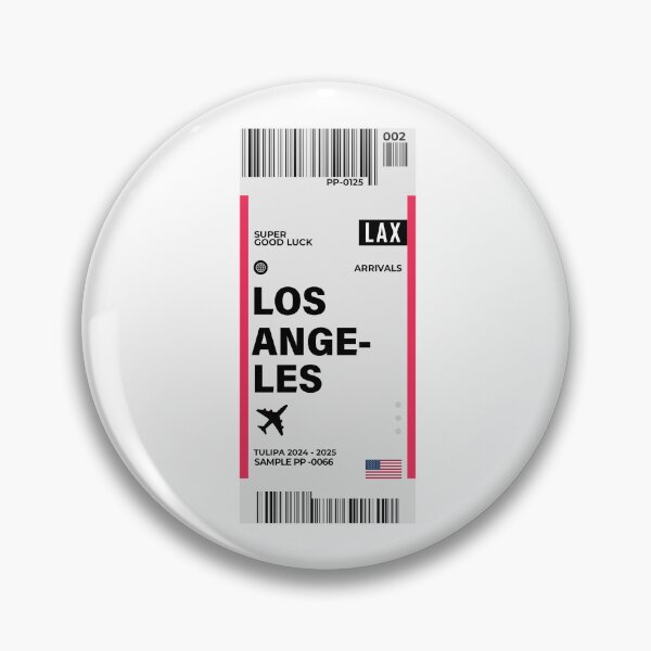 Item preview, Los Angeles Boarding Pass USA Travel designed and sold by TulipaGraphics.