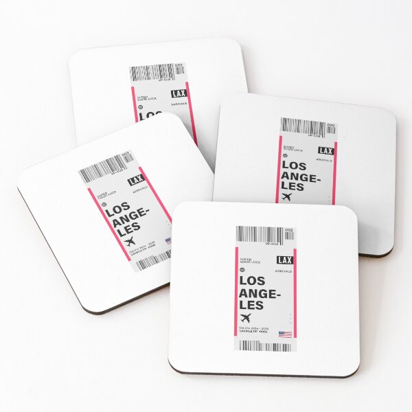 Item preview, Los Angeles Boarding Pass USA Travel designed and sold by TulipaGraphics.