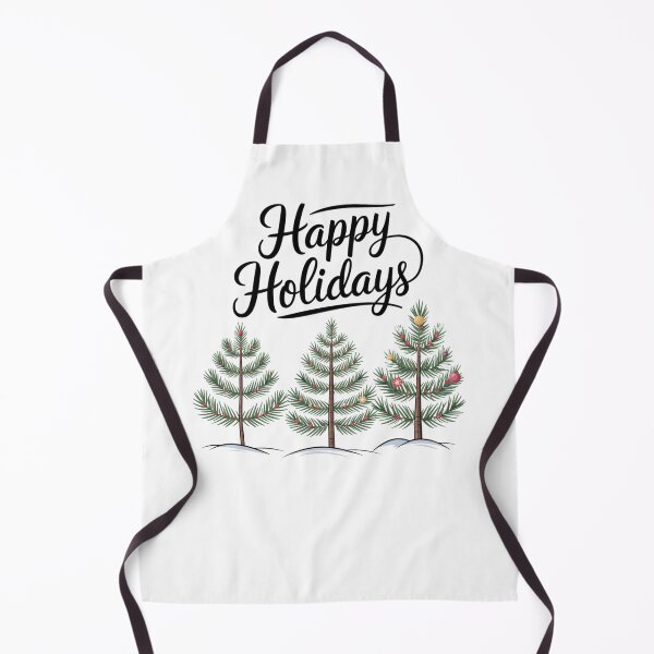 Item preview, Happy Holidays Three Trees designed and sold by FunkyCatDesigns.