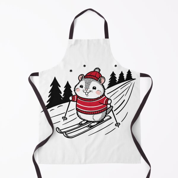 Item preview, a hamster on skis designed and sold by GabbyKI261.