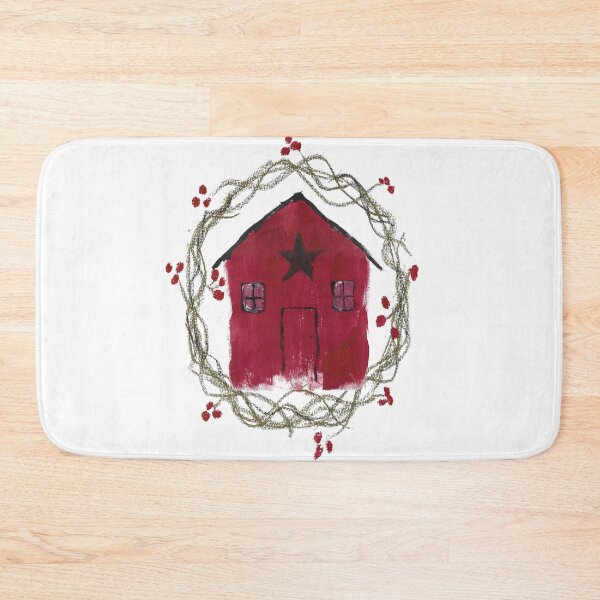 Item preview, Wreath and house, primitive Americana designed and sold by Oruel2727.