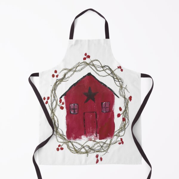 Item preview, Wreath and house, primitive Americana designed and sold by Oruel2727.