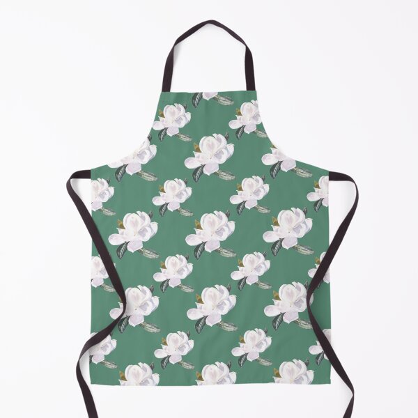 Item preview, Diagonal Magnolia Array on Green 5a8e76 designed and sold by Art in My Loft.