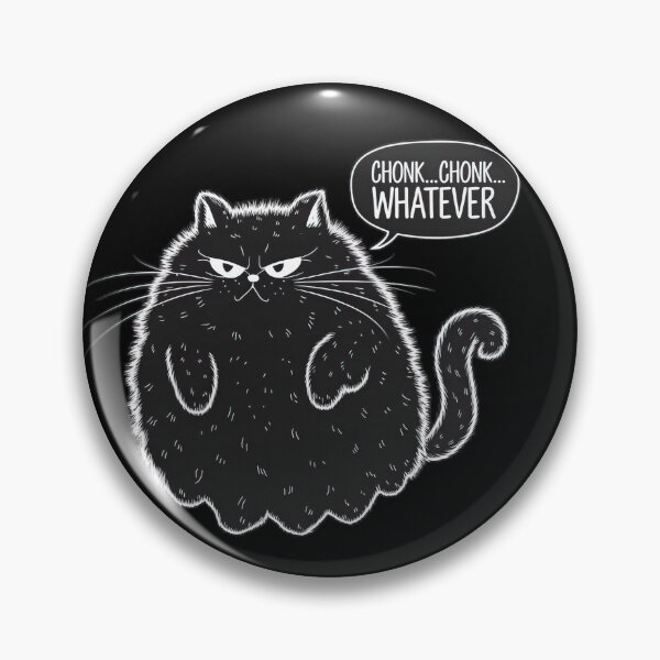 Item preview, Chonk Chonk Whatever - Chonky Funny Ghost Cat designed and sold by FallenStarArt.