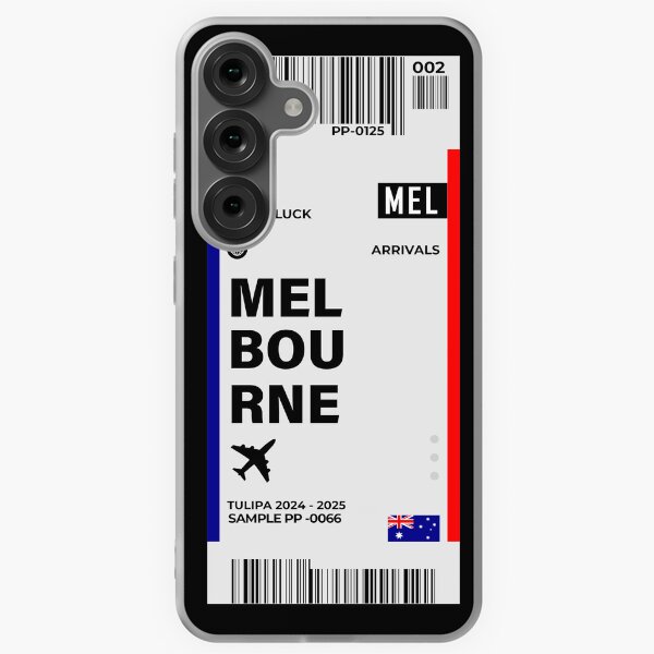 Item preview, Melbourne Boarding Pass Australia Travel  designed and sold by TulipaGraphics.
