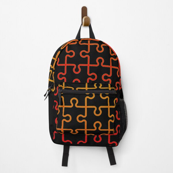 Item preview, Jigsaw Puzzle Pieces Red Orange Pattern designed and sold by PhyrexiaB.