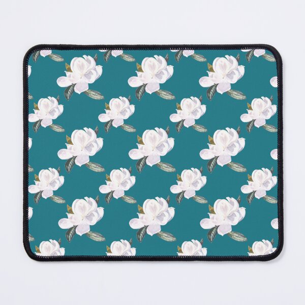 Item preview, Diagonal Magnolia Array on Teal 1a7887 designed and sold by Art in My Loft.