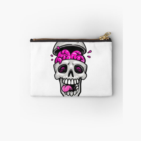 Item preview, Funny skull with brains designed and sold by Mara's designs.