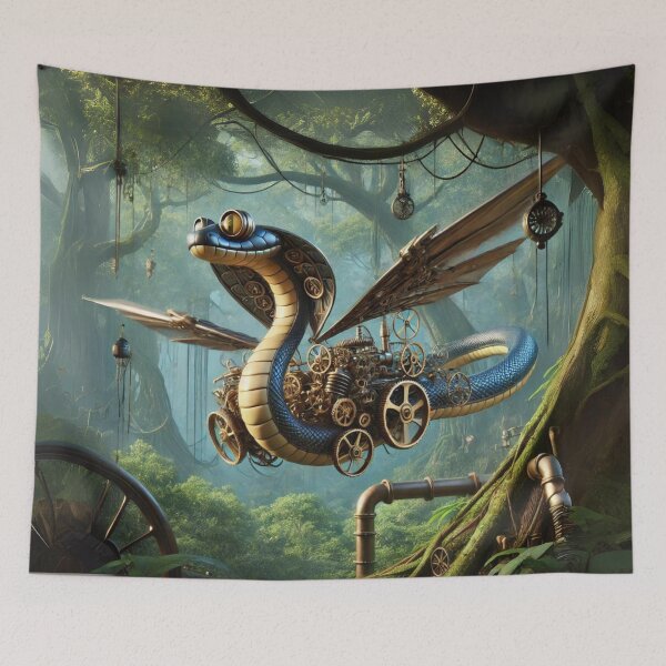 Item preview, Steampunk Flying Snake designed and sold by Sillytoe.