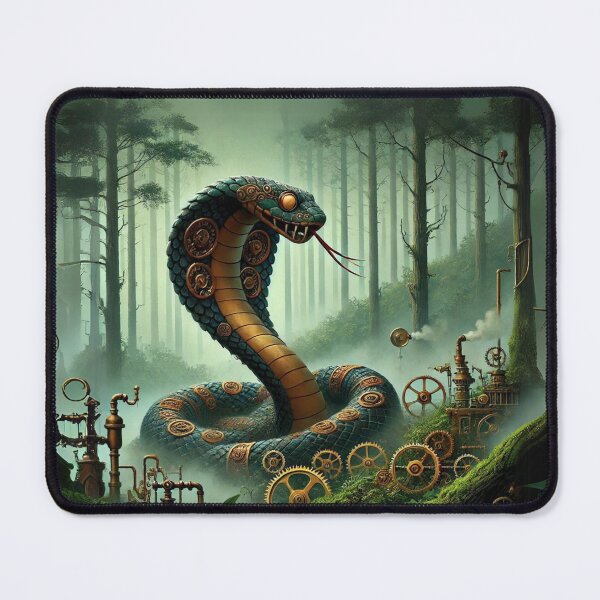 Item preview, Steampunk Forest Cobra designed and sold by Sillytoe.