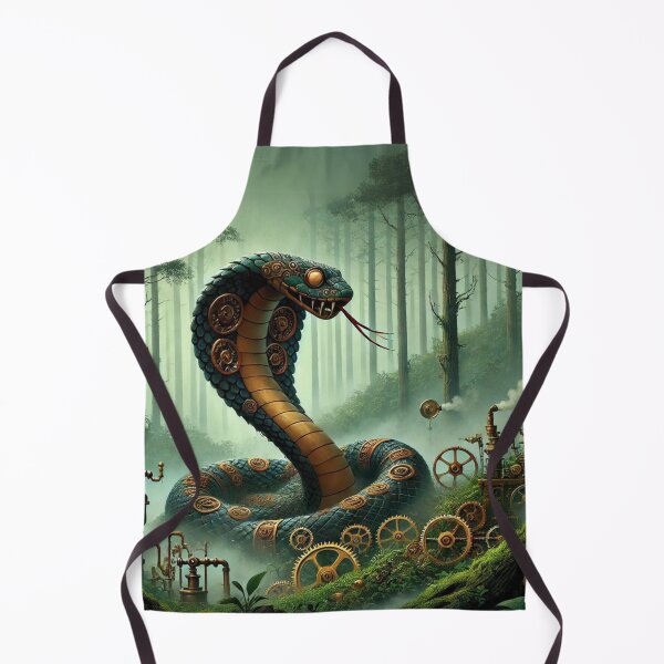 Item preview, Steampunk Forest Cobra designed and sold by Sillytoe.
