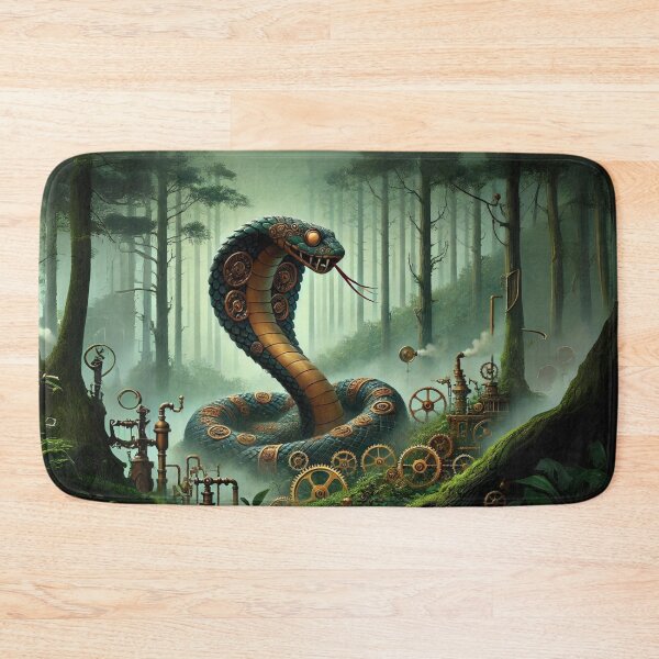 Item preview, Steampunk Forest Cobra designed and sold by Sillytoe.