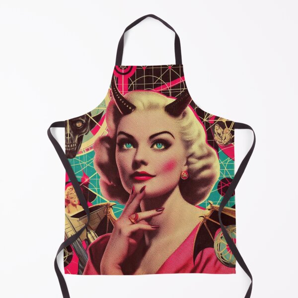 Item preview, Retrowave Devil Woman designed and sold by PulpVintage.