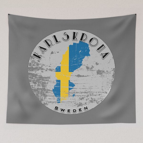 Item preview, Karlskrona Sweden Flag Worn  designed and sold by World Designs.