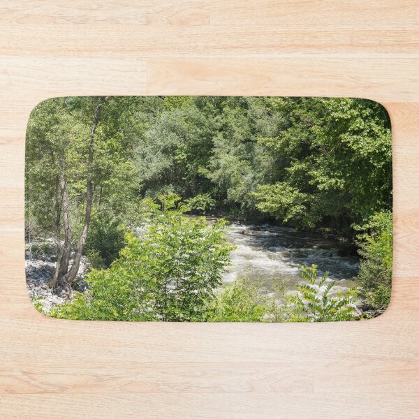 Item preview, Swift River with Lush Green Riverbanks designed and sold by Georgia Mizuleva.