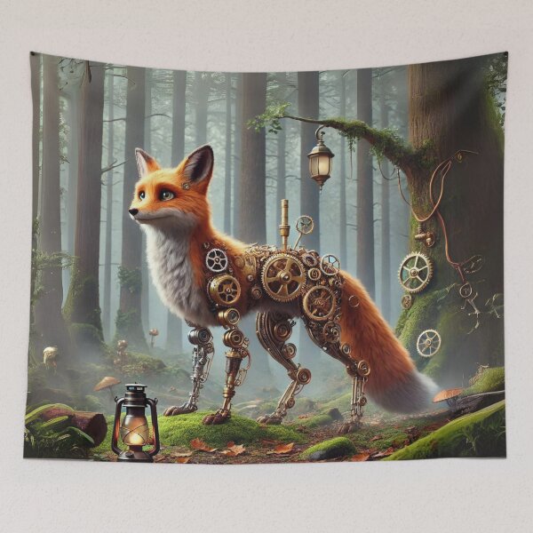 Item preview, Steampunk Fox designed and sold by Sillytoe.