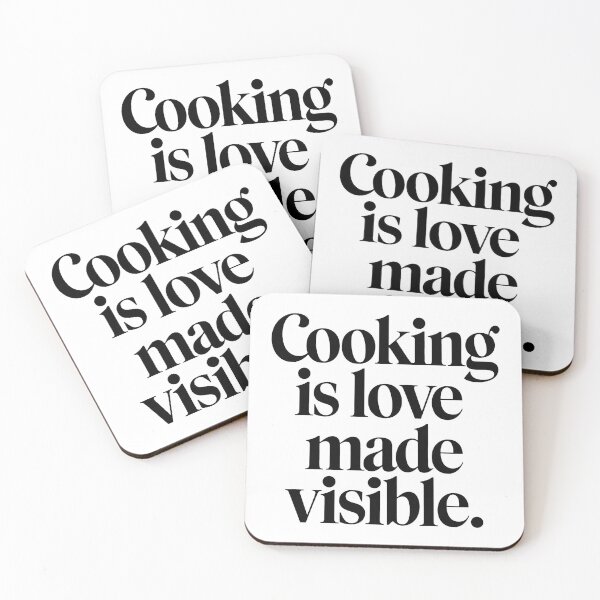 Item preview, Cooking is love made visible designed and sold by MonkiFlipp.