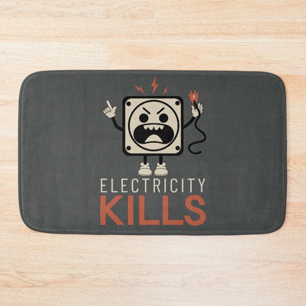 Item preview, Electricity Kills Funny Warning for Engineers designed and sold by Anniko Art Studio.