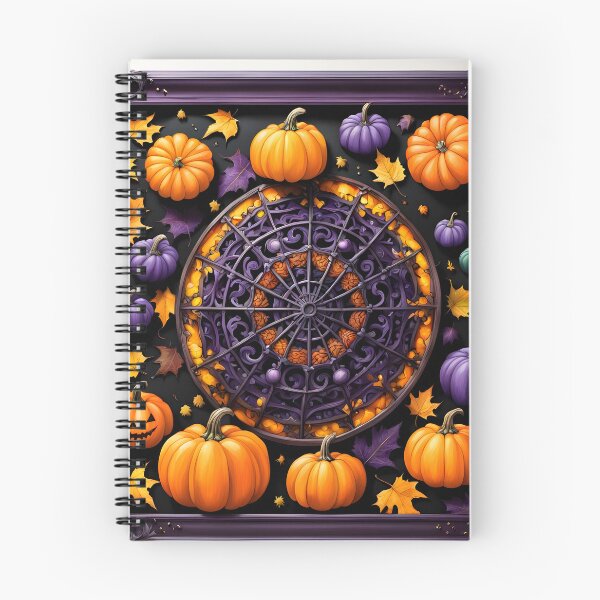 Item preview, Eerie Pumpkin Mandala with Gothic Charm designed and sold by MandalasShops.