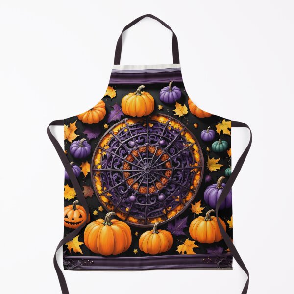 Item preview, Eerie Pumpkin Mandala with Gothic Charm designed and sold by MandalasShops.