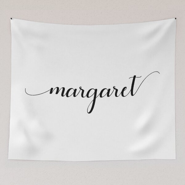 Item preview, Margaret - Custom name on delicate black cursive font designed and sold by To the Lua.
