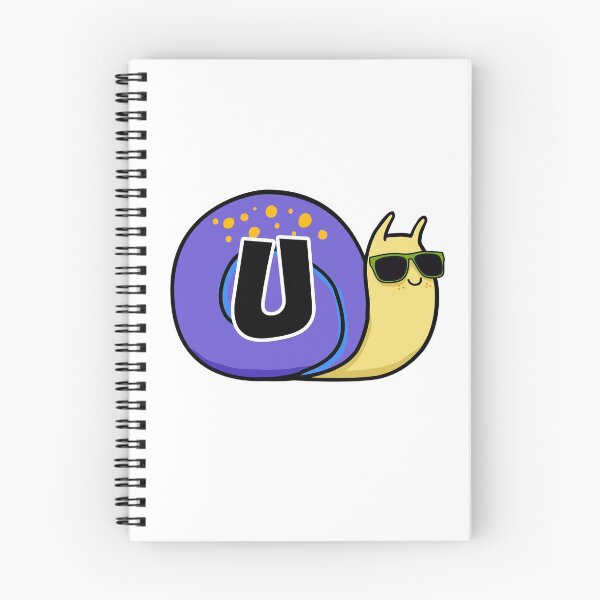 Item preview, Monogram U Cute Cool Garden Snail designed and sold by kidsmonogram.