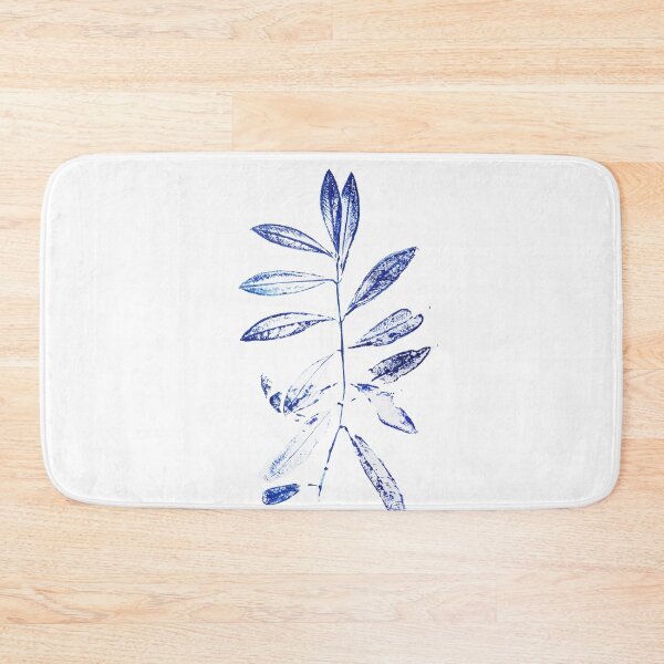 Item preview, navy blue olive leaf  designed and sold by ColorandColor.