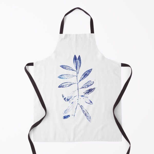 Item preview, navy blue olive leaf  designed and sold by ColorandColor.
