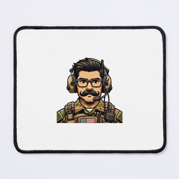 Item preview, American soldier with moustache designed and sold by VolcanicDesign.