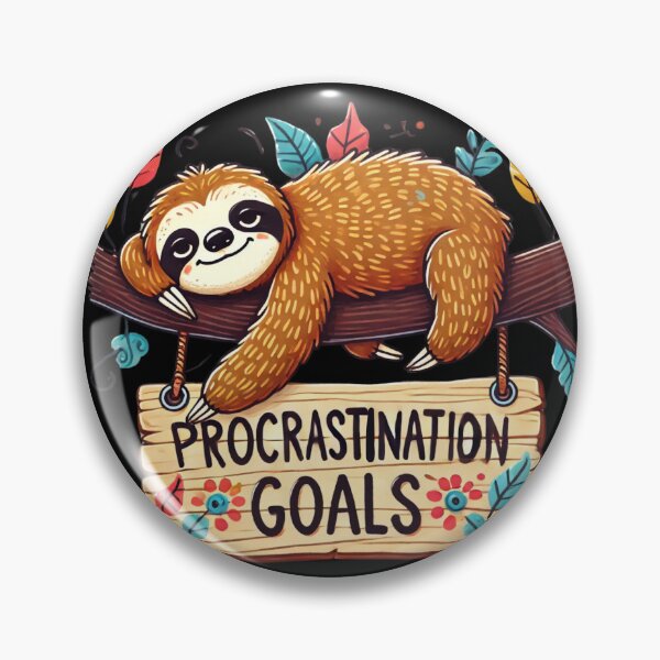 Item preview, Procrastination Goals - Lazy Vibes Only designed and sold by Aredbox.