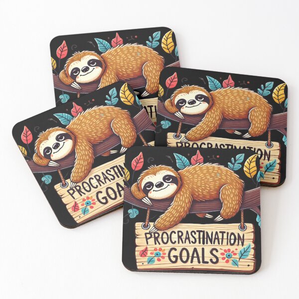 Item preview, Procrastination Goals - Lazy Vibes Only designed and sold by Aredbox.