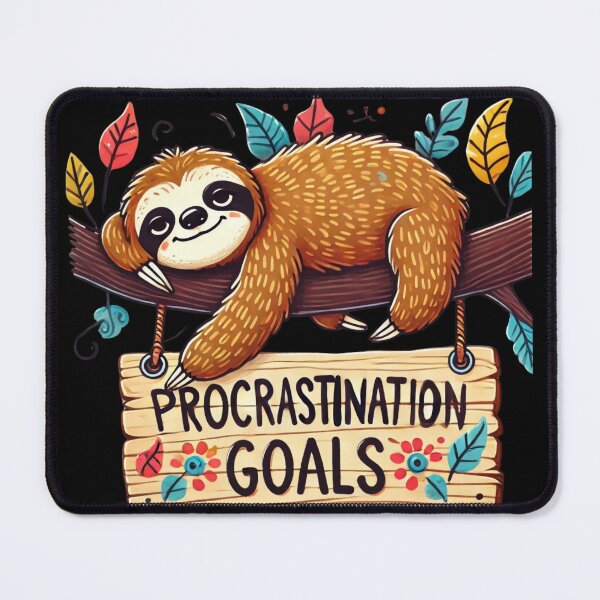 Item preview, Procrastination Goals - Lazy Vibes Only designed and sold by Aredbox.