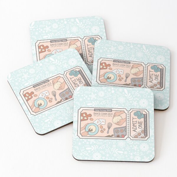 Item preview, Cozy Holiday Ticket to Baking Cookies with Your Friends or Family designed and sold by Khotekmei.