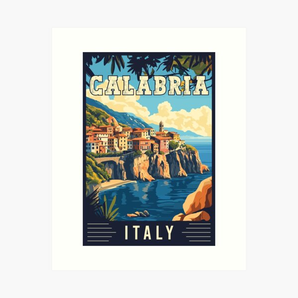 Item preview, Discover the Rustic Beauty of Calabria in Italy - Travel Art designed and sold by turtlestart.