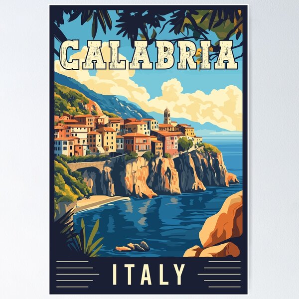 Item preview, Discover the Rustic Beauty of Calabria in Italy - Travel Art designed and sold by turtlestart.
