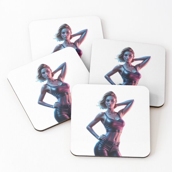 Item preview, figure woman in cyber style  designed and sold by Creative88Art.