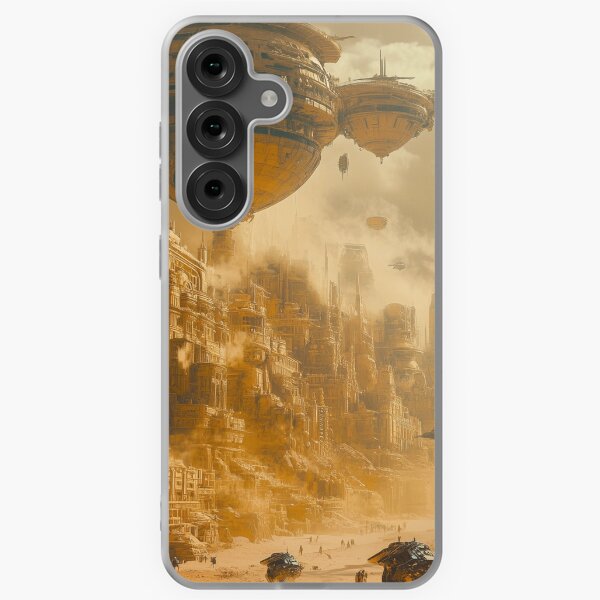 Item preview, Copie de Futuristic city under a golden storm  style Dune designed and sold by Mateo Balagio.