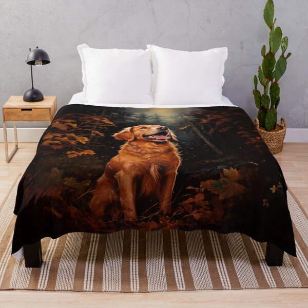 Item preview, Golden Retriever at night designed and sold by PetsArt.
