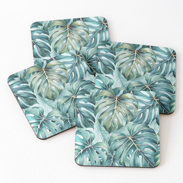 Item preview, Montsera Watercolor Pattern designed and sold by mvommen.