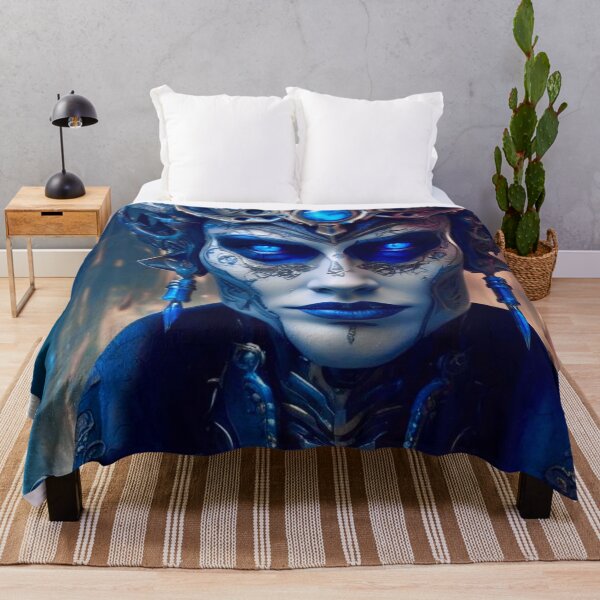 Item preview, Alien Queen in Blue - Sci Fi Art concept designed and sold by Delerat7.