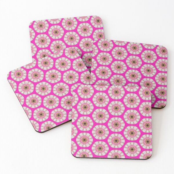 Item preview, Pink gerbera on bright pink designed and sold by LittleBettyMakes.