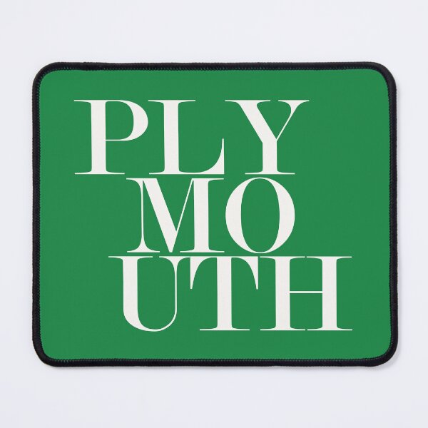 Item preview, Plymouth UK City Typography Minimalist Patriotic Travel Souvenir designed and sold by kakarikihill.