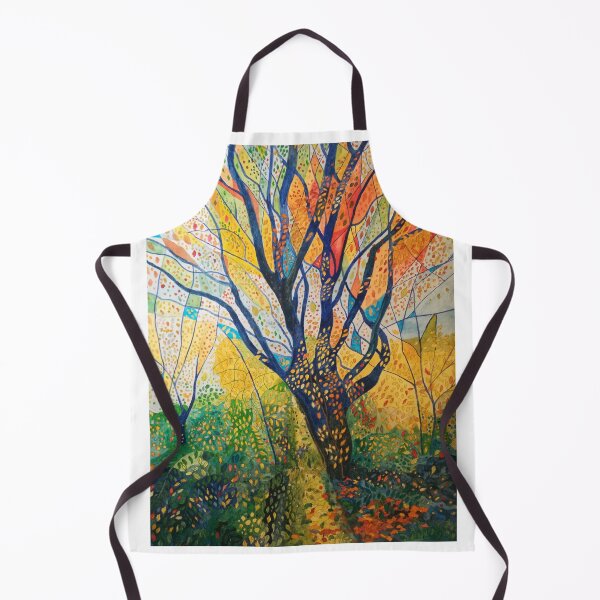 Item preview, Colourful abstract Autumn landscape watercolour painting designed and sold by esvb.