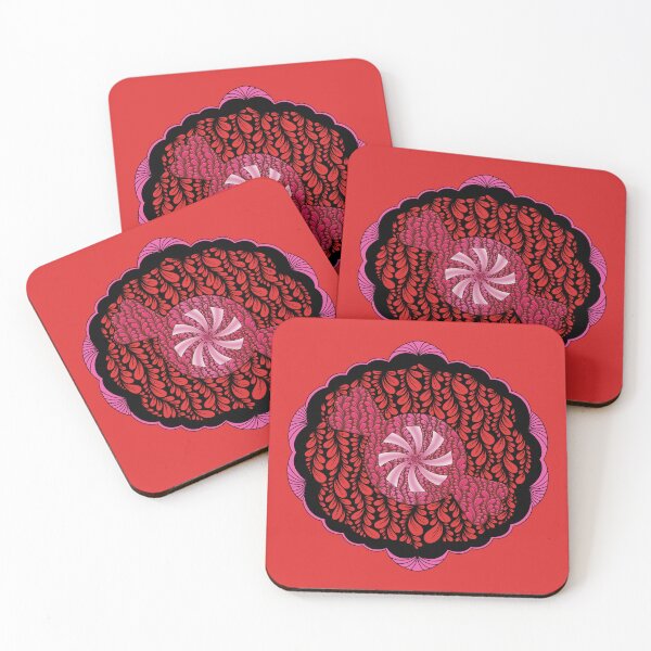 Item preview, Zen Flower Petal Art - Peppermint Candy for Christmas  designed and sold by SpeakBoldly.