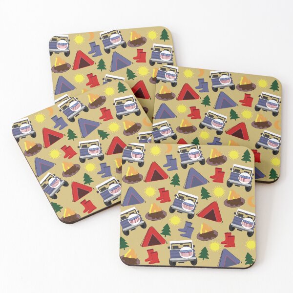 Item preview, Car Camping Pattern designed and sold by bunhuggerdesign.