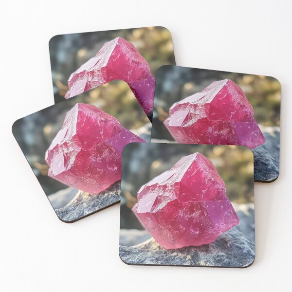 Item preview, Rare Red Beryl Crystal Illustration designed and sold by Snazzy-Studio.