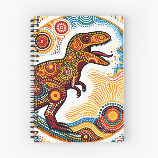 Item preview, Vibrant Dinosaur Art - Tyrannosaurus rex by heidiannemorris © designed and sold by FOLK ART FUSION.
